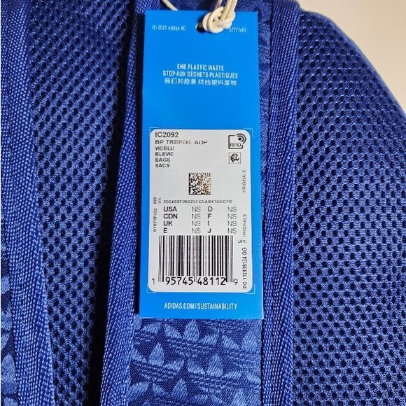 Adidas Logo Monogram Backpack - Picture 4 of 5